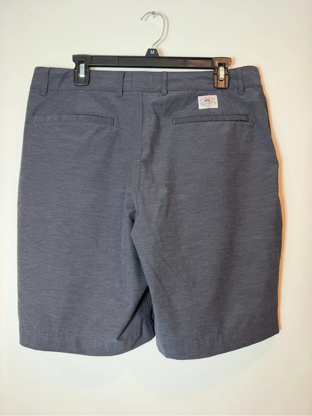 Faherty All Day Shorts Melange Charcoal Gray 33